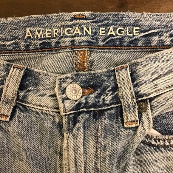American Eagle 4 Mom Jeans Distressed Blown Out 2020 Women’s High Rise - Picture 7 of 11